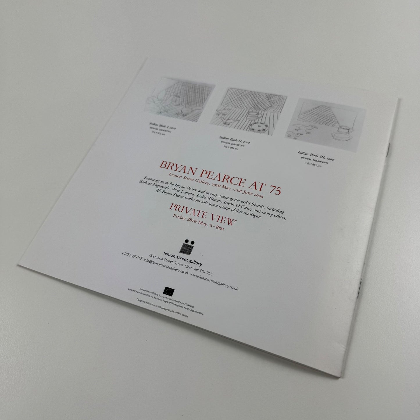 Bryan Pearce at 75 | Lemon Street Gallery, 2004