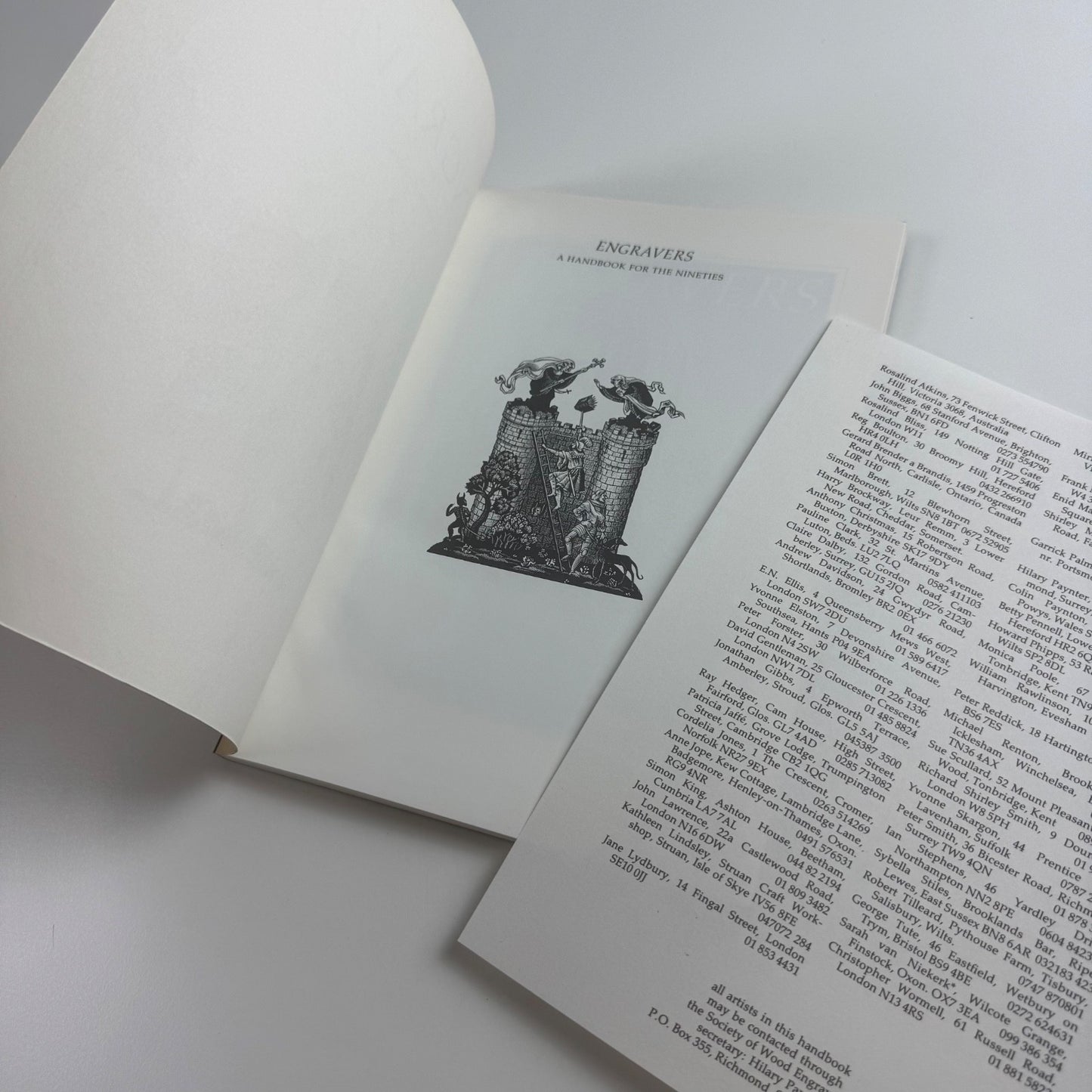Engravers A Handbook for the Nineties compiled for the Society of Wood Engravers by Simon Brett | Silent Books, 1987