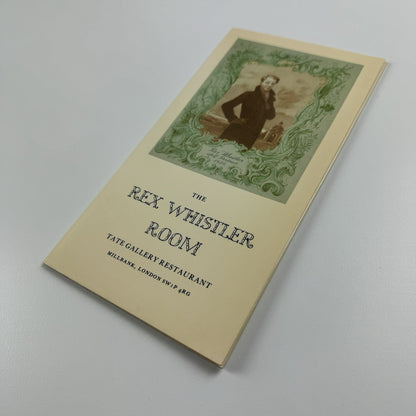 Fold out guide to The Rex Whistler Room at Tate Gallery Restaurant, undated