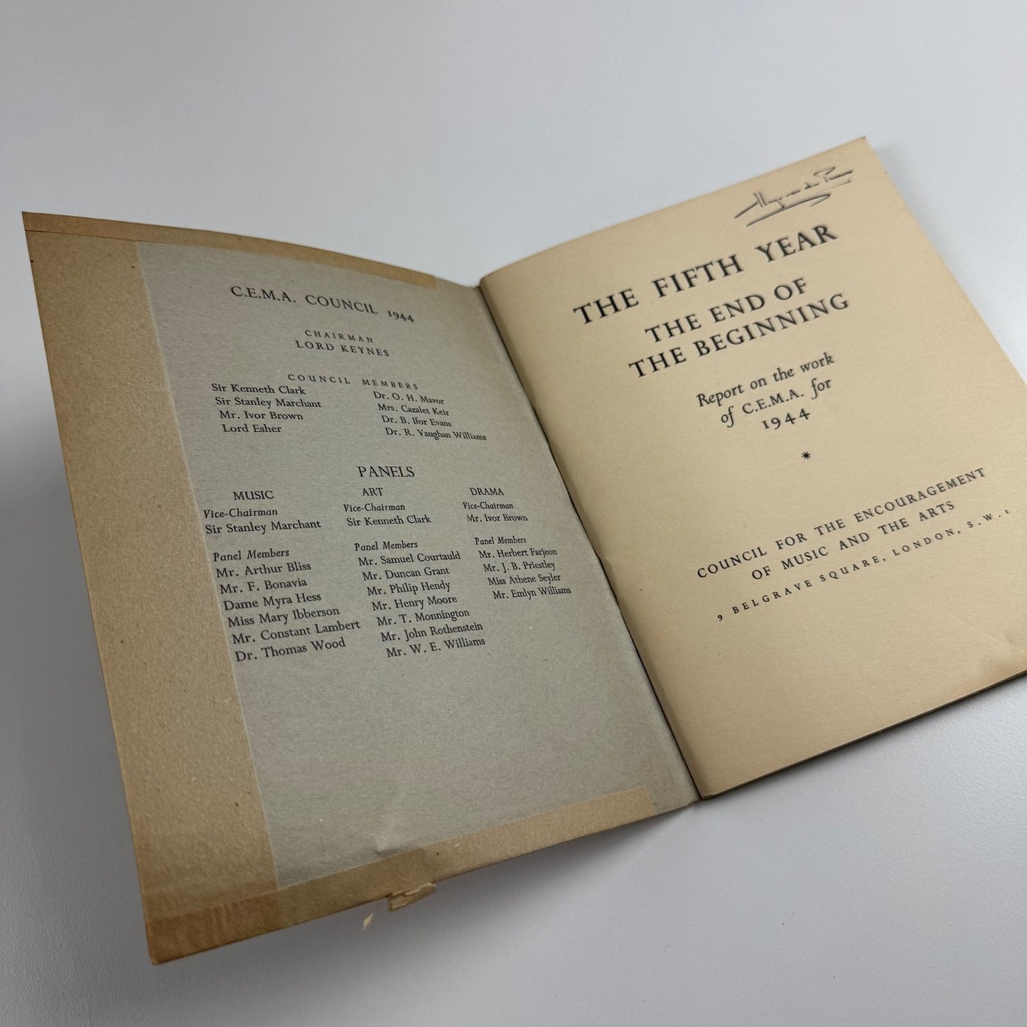 The fifth year of CEMA | Report on the work of CEMA for 1944