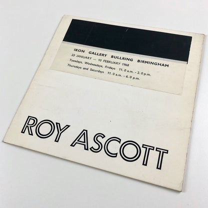Roy Ascott – Ikon Gallery Birmingham | 6-page concertina folded leaflet, 1968