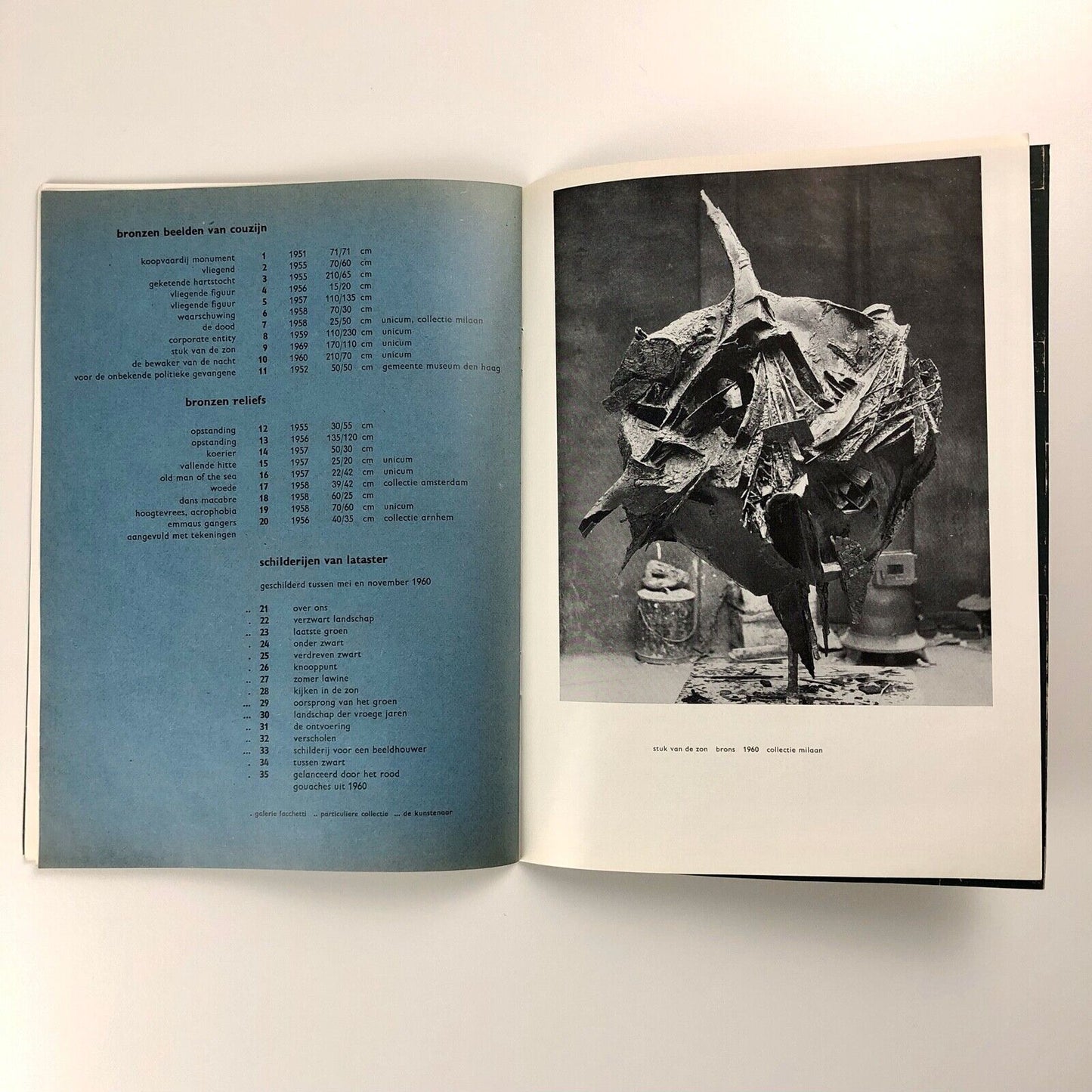 Couzijn, Latter, Schilderijen & Beelden | Stedelijk Museum | Cat. no. 249, 1960