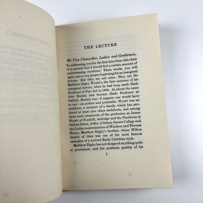 Matthew Digby Wyatt: An Inaugural Lecture by Nikolaus Pevsner | Cambridge University Press, 1950