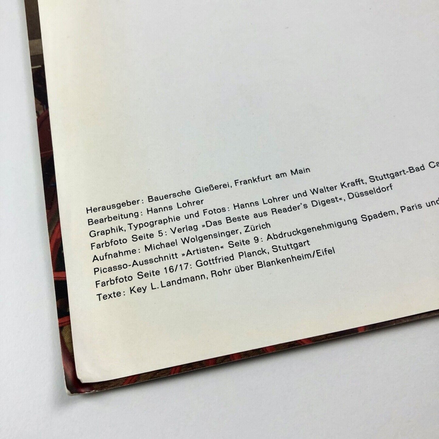 Folio – Bauersche Giesserei type specimen brochure undated | design by Hanns Lohrer