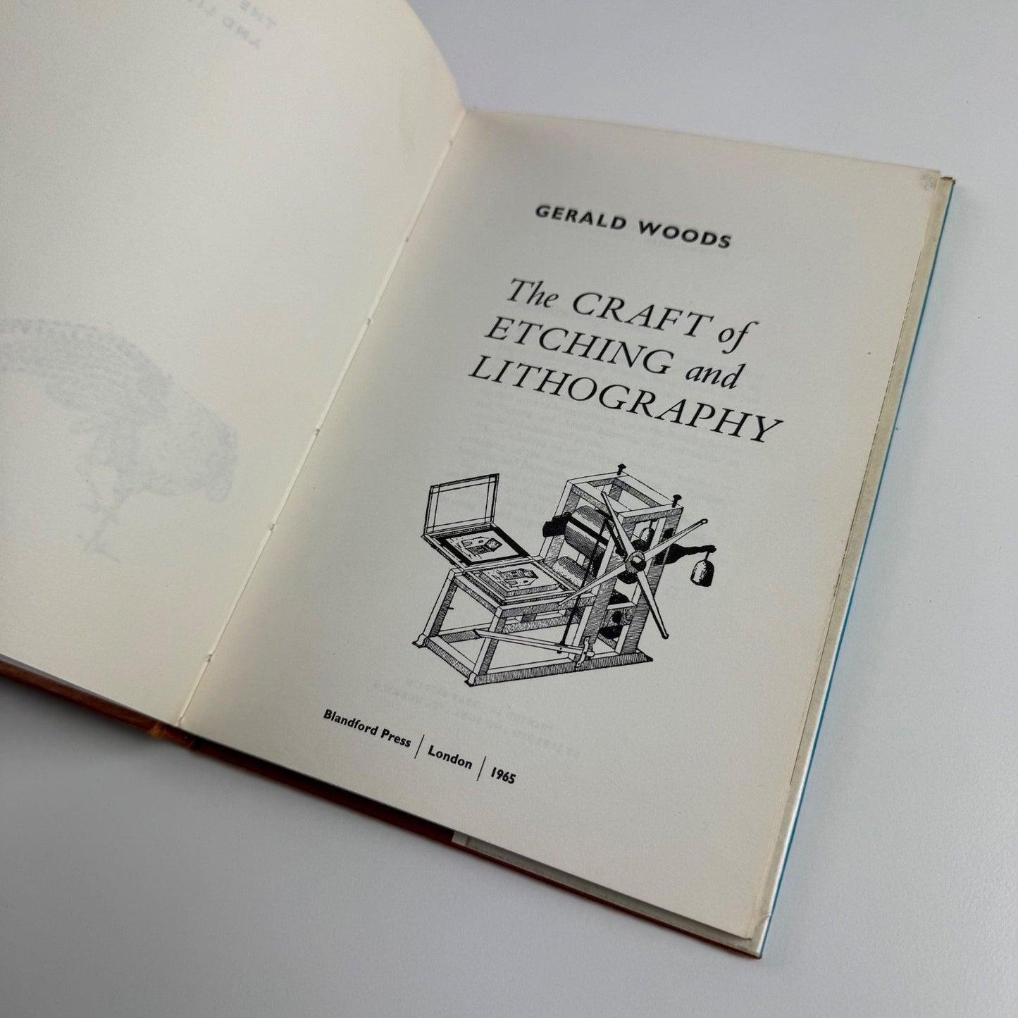 The Craft of Etching and Lithography by Gerald Woods | Blandford Press, 1965