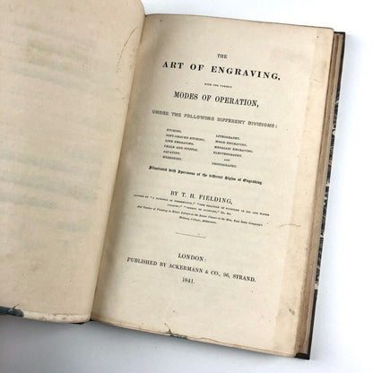 The Art of Engraving by T.H. Fielding | Ackermann & Co London, 1841