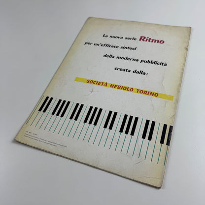 Ritmo type specimen leaflet for Società Nebiolo Aldo Novarase