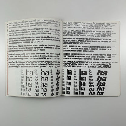 Albert Hollenstein / Studio Hollenstein, Hollenstein Phototypo, Paris | Type specimen 1971