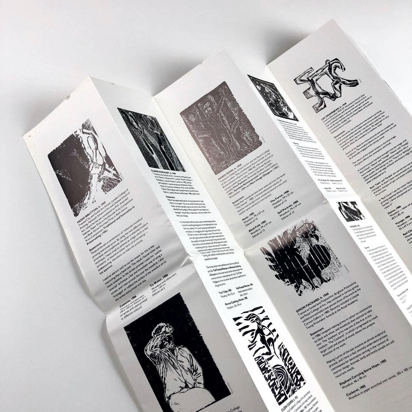 Contemporary British Woodcuts | City Museum and Art Gallery Worcester | Exhibition leaflet, 1986/7