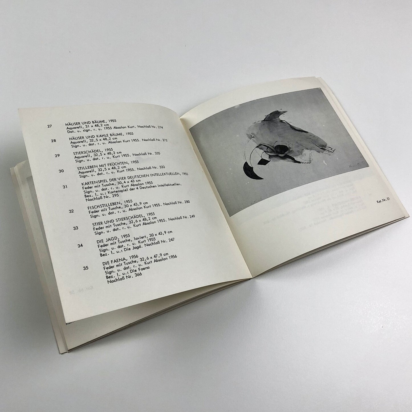 Kurt Absolon Wien 1925-1958 | Galerie Welz Salsburg exhibition catalogue, 1968