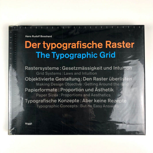 Der Typographische Raster | The Typographic Grid, by Hans Rudolf Bosshard, 2000