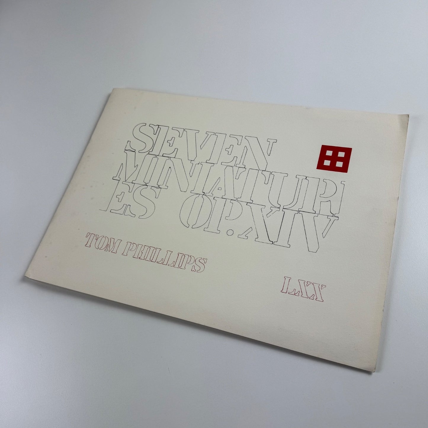 Seven Miniatures OP.XIV. by Tom Phillips folio Tetrad Press 1970 limited edition