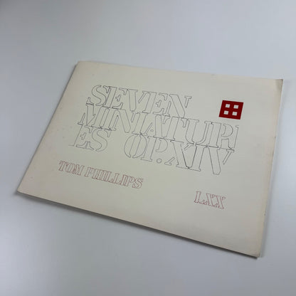 Seven Miniatures OP.XIV. by Tom Phillips folio Tetrad Press 1970 limited edition