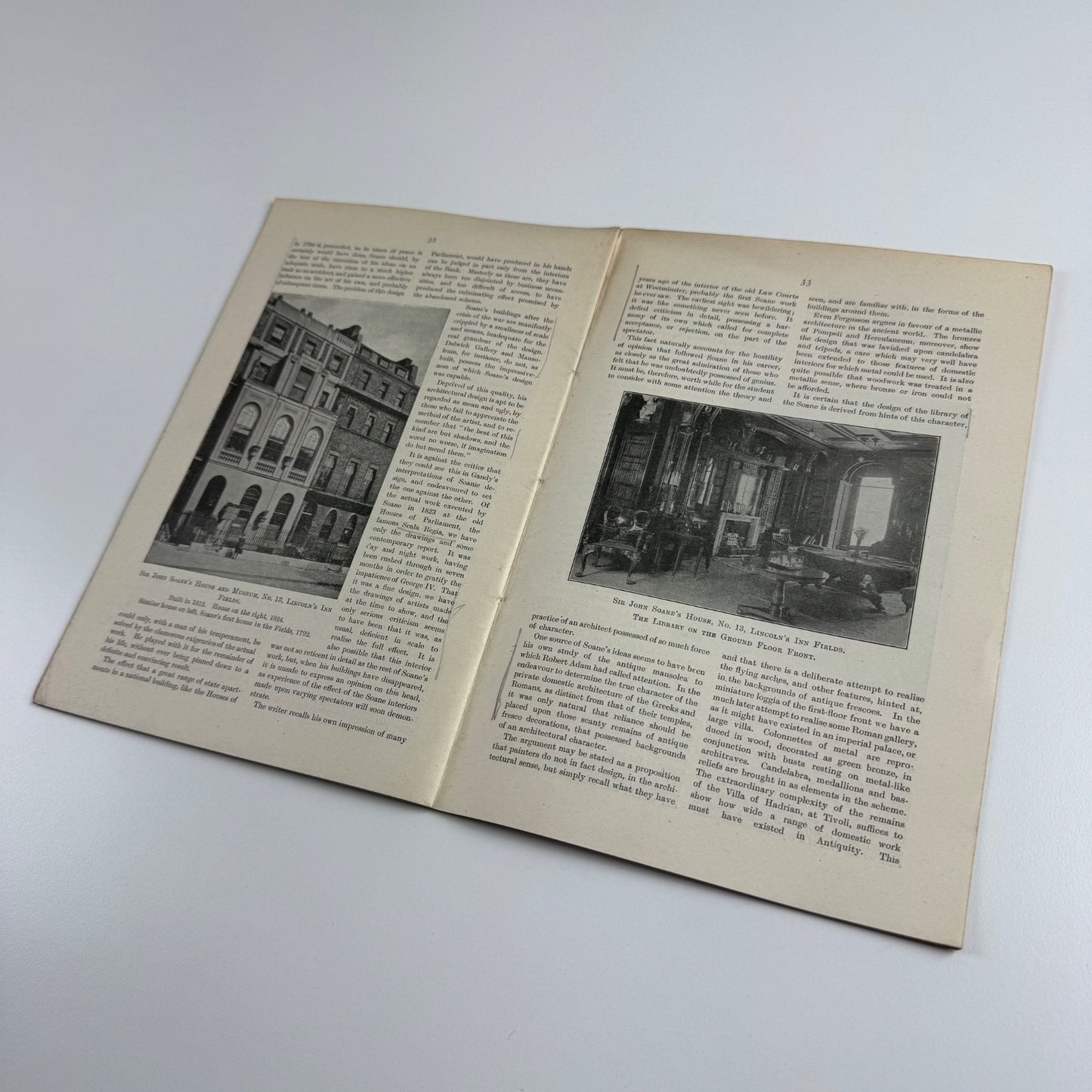 Architecture & Decoration of Robert Adam Sir John Soane by Arthur T. Bolton | Cantor Lectures delivered before the Royal Society of Arts on 3, 10 and 17 May 1920