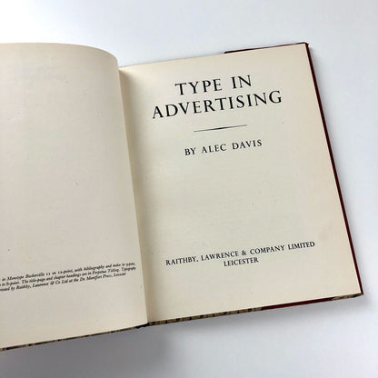 Alec Davis – Type in Advertising  | Published by Raithby, Lawrence & Company, c.1950