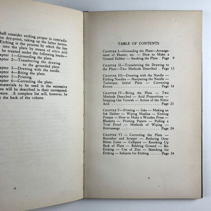 How to Make Etchings by John J. Barry | John Lane The Bodley Head Ltd and Bridgman Publishers, 1929 | 1st edition.
