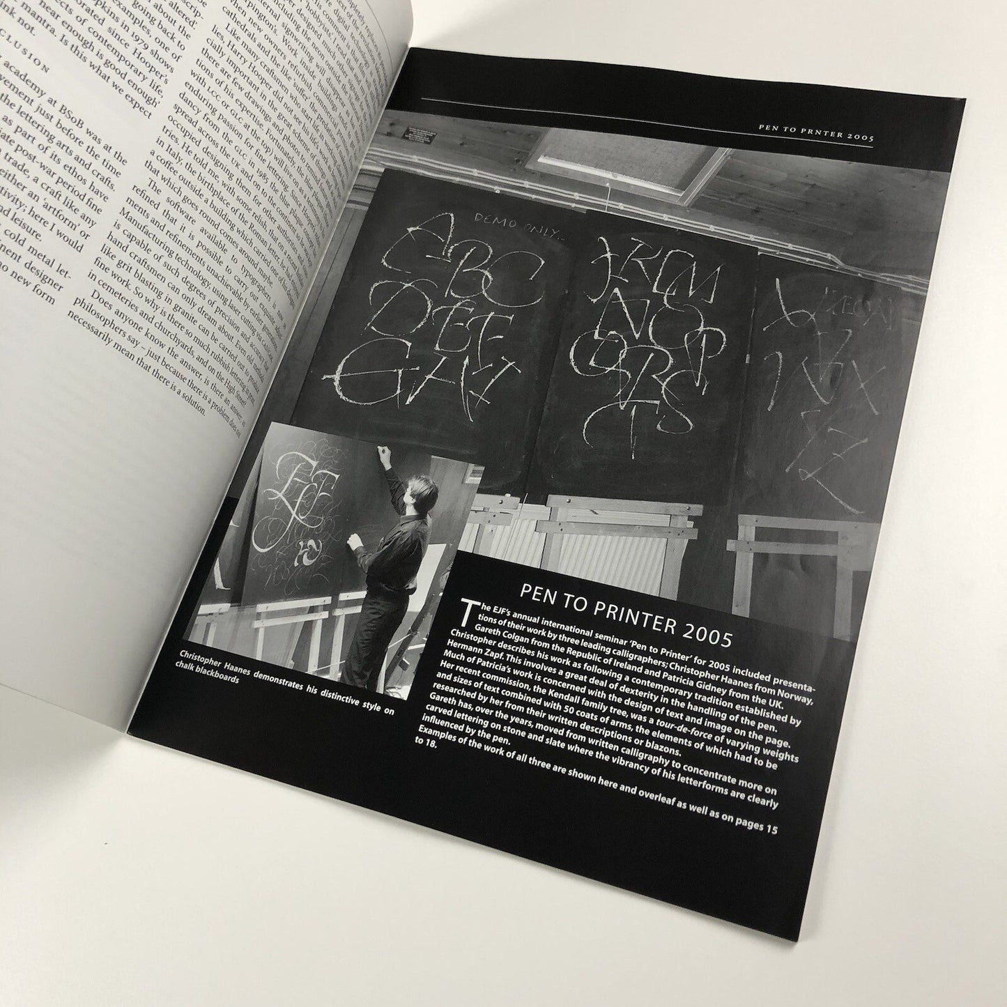 EJF Journal - Edward Johnston No 10 Oct 2005 | The Carving Cribbs, Henry Hooper
