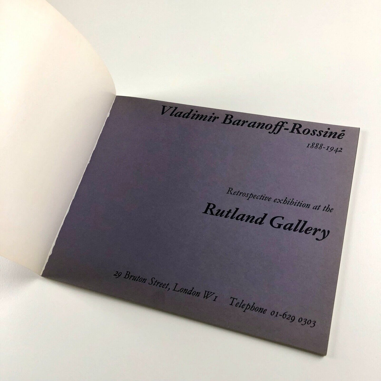 Vladimir Baranoff-Rossiné 1888-1942 retrospective | The Rutland Gallery 1970