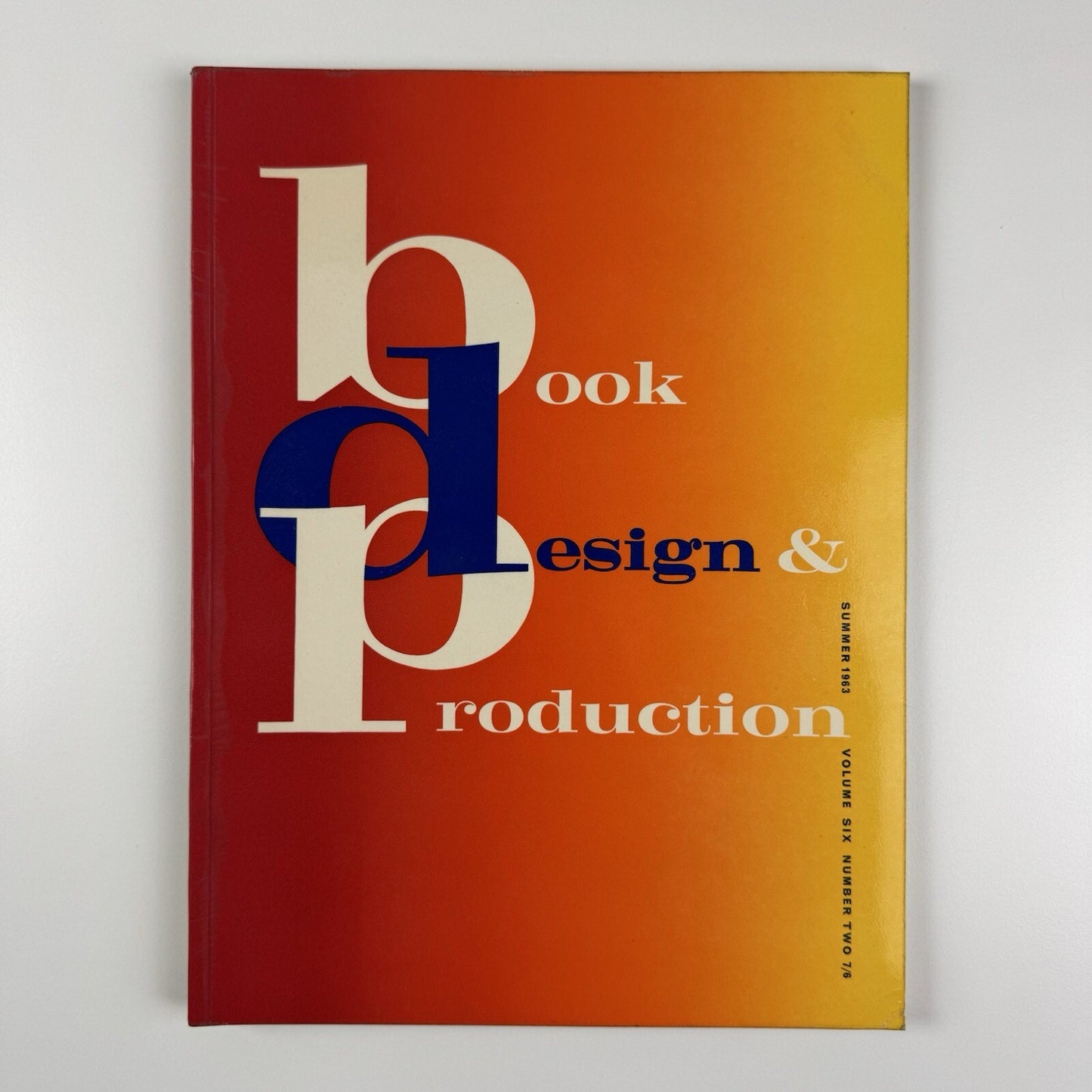Book Design and Production | Volume 6 No 2 1963 | Thames Publishing Co | Ed. Kenneth day