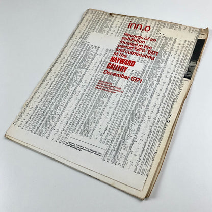 Artist Placement Group inn70 Hayward Gallery catalogue – December, 1971