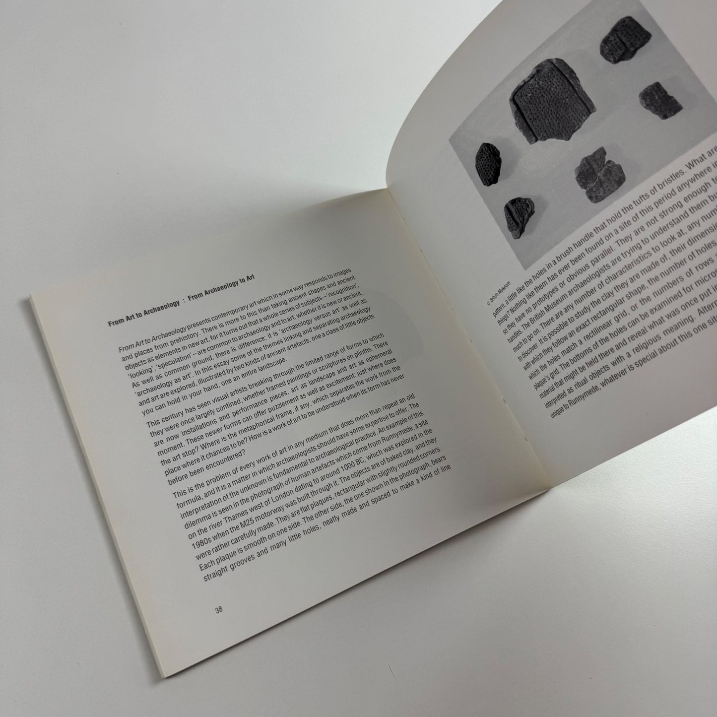From Art to Archaeology text by Alexandra Noble. South Bank Centre, 1991