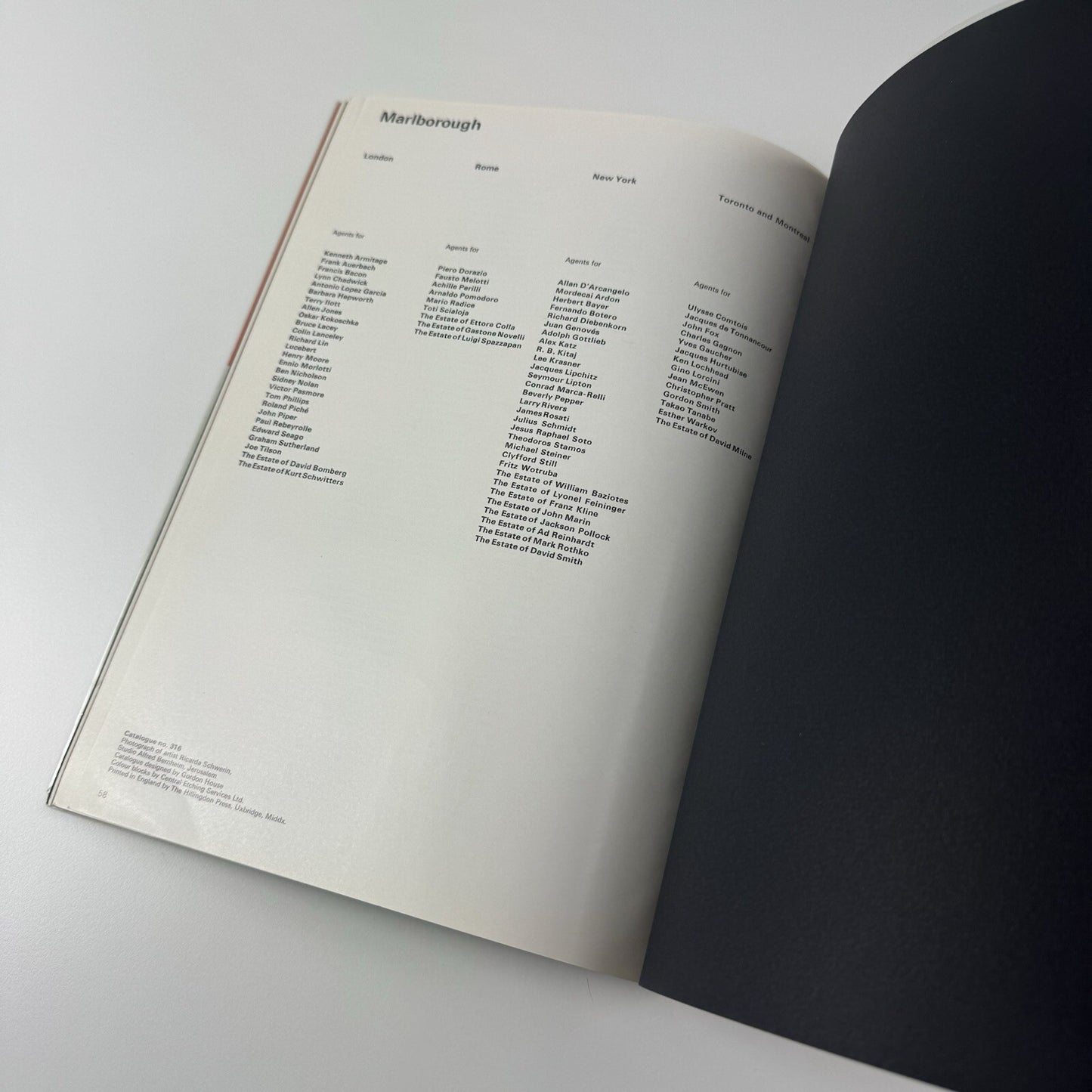 Mordecai Ardon | Marlbrough exhibition catalogue, Feb-March 1962 | Gordon House design