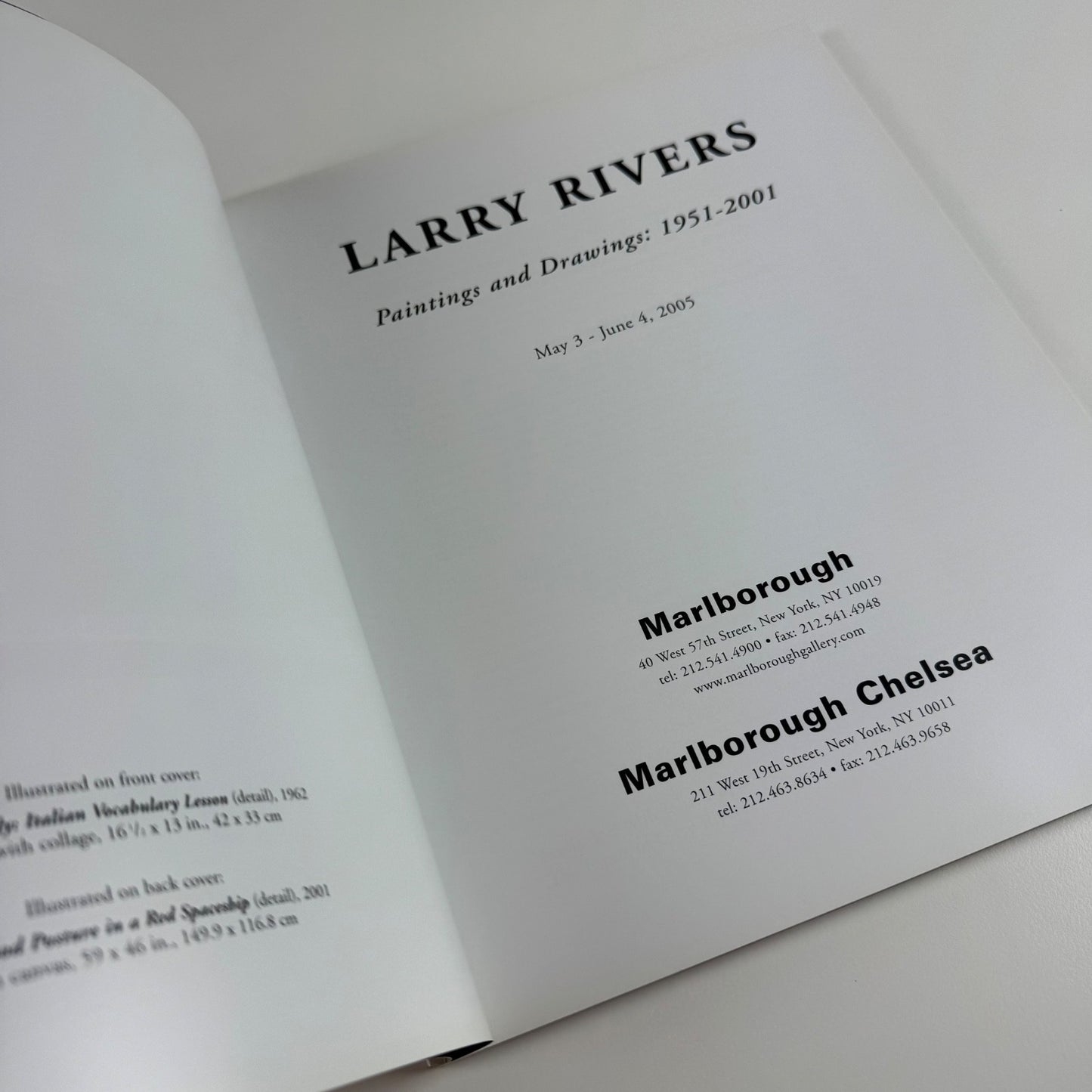 Larry Rivers - Paintings and Drawings: 1951-2001 | Marlborough 2005