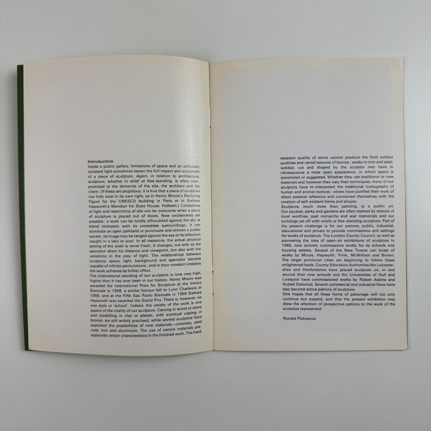 Contemporary British Sculpture. An open-air exhibition Arts Council 1964