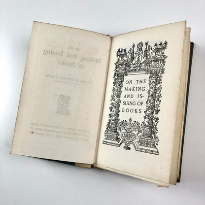 On the Making and Issuing of Books by Charles Thomas Jacobi | Bodley Head, 1891