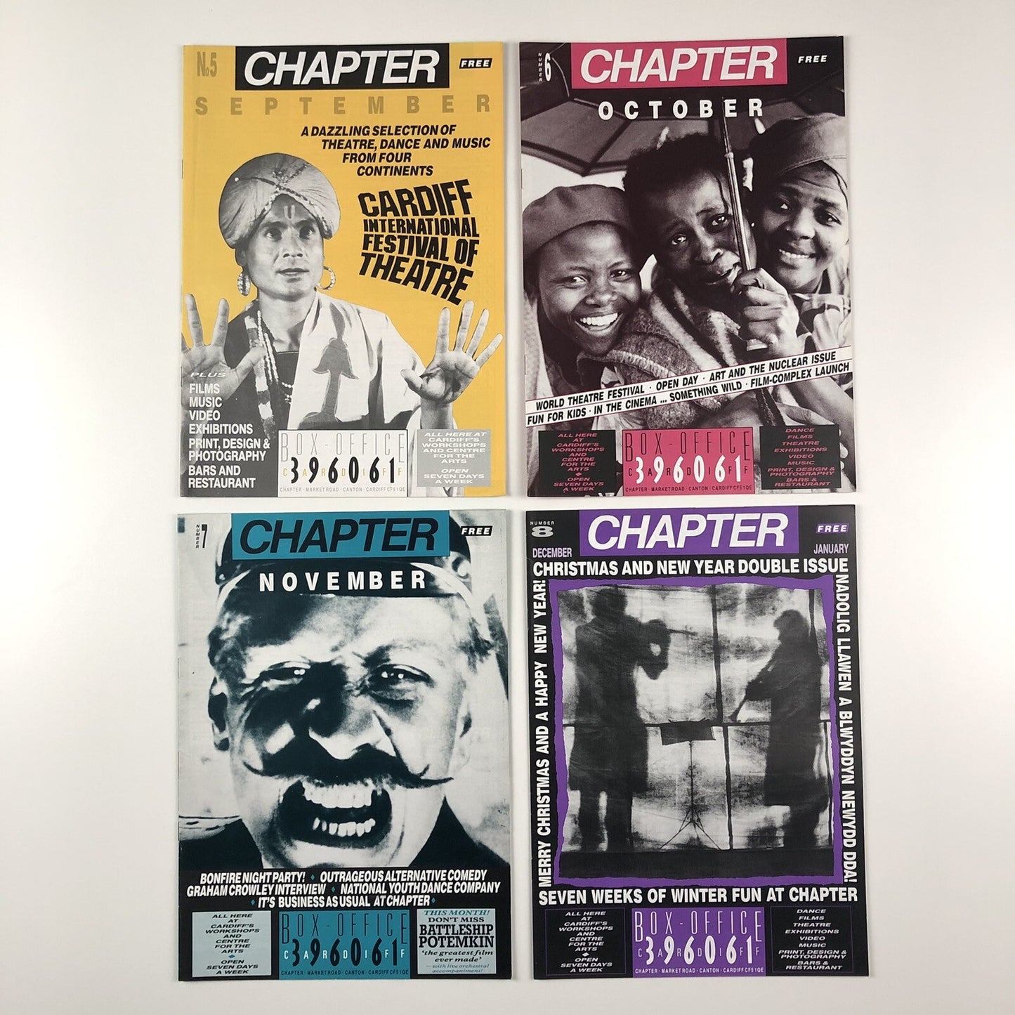 Chapter (Cardiff) free magazine Issues 1 to 35 (please note, issue 30 missing)