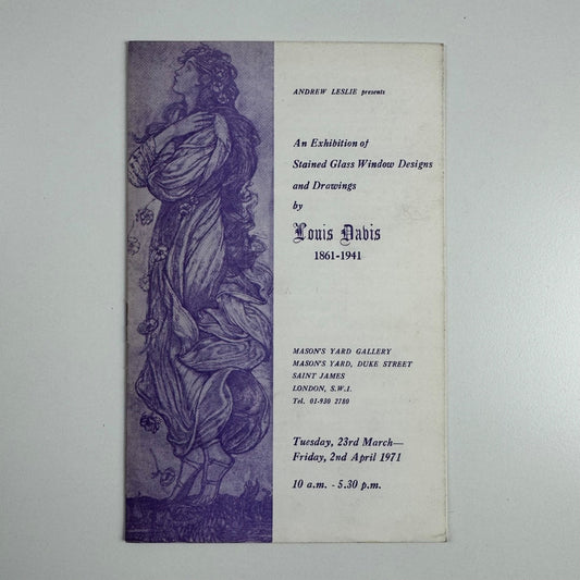 An Exhibition of Stained Glass Window Designs and Drawings by Louis Davis | Andrew Leslie Mason's Yard Gallery 1971