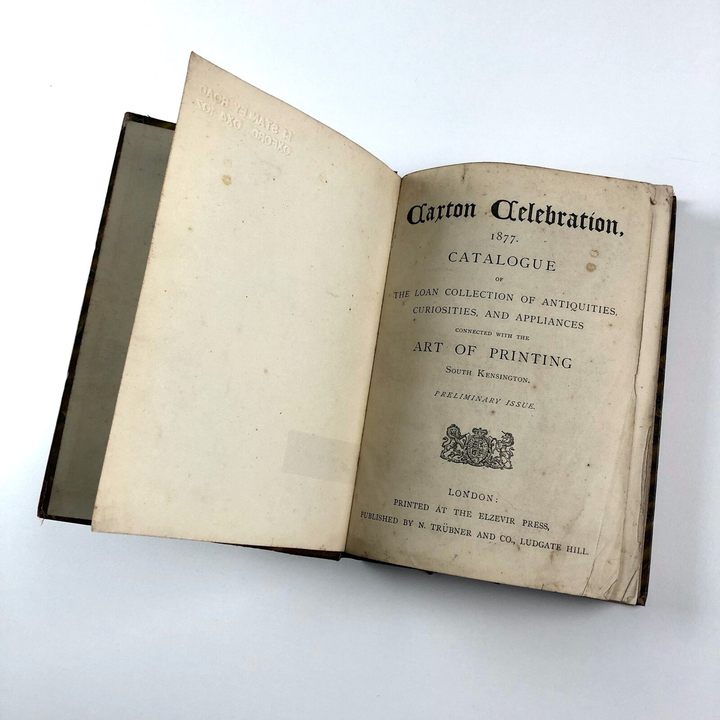 Caxton Celebration, 1877 catalogue | South Kensington Museum | George Bullen, Vivian Ridler