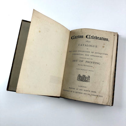 Caxton Celebration, 1877 catalogue | South Kensington Museum | George Bullen, Vivian Ridler