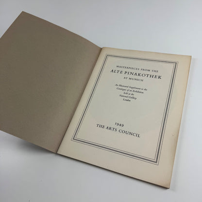 Masterpieces from the Alte Pinakothek at Munich illustrations supplement | Arts Council National Gallery, 1949