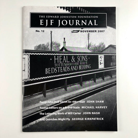 The Edward Johnston Foundation Journal | Issue No. 12, November 2007