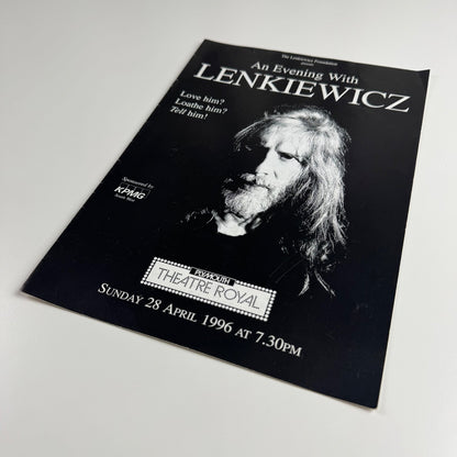 Programme: An evening with Lenkiewicz | Theatre Royal Plymouth 28 April 1996