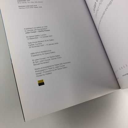Julian Cooper – Earthly Powers Paintings | Art Space Gallery catalogue, 2007