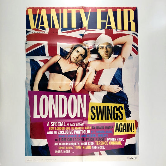 Vanity Fair / Habitat – London Swings Again | Fold-out poster | Artclub Quarterly, 1998 | Reproduction: Tim Noble &amp; Sue Webster, London Swings, 1997