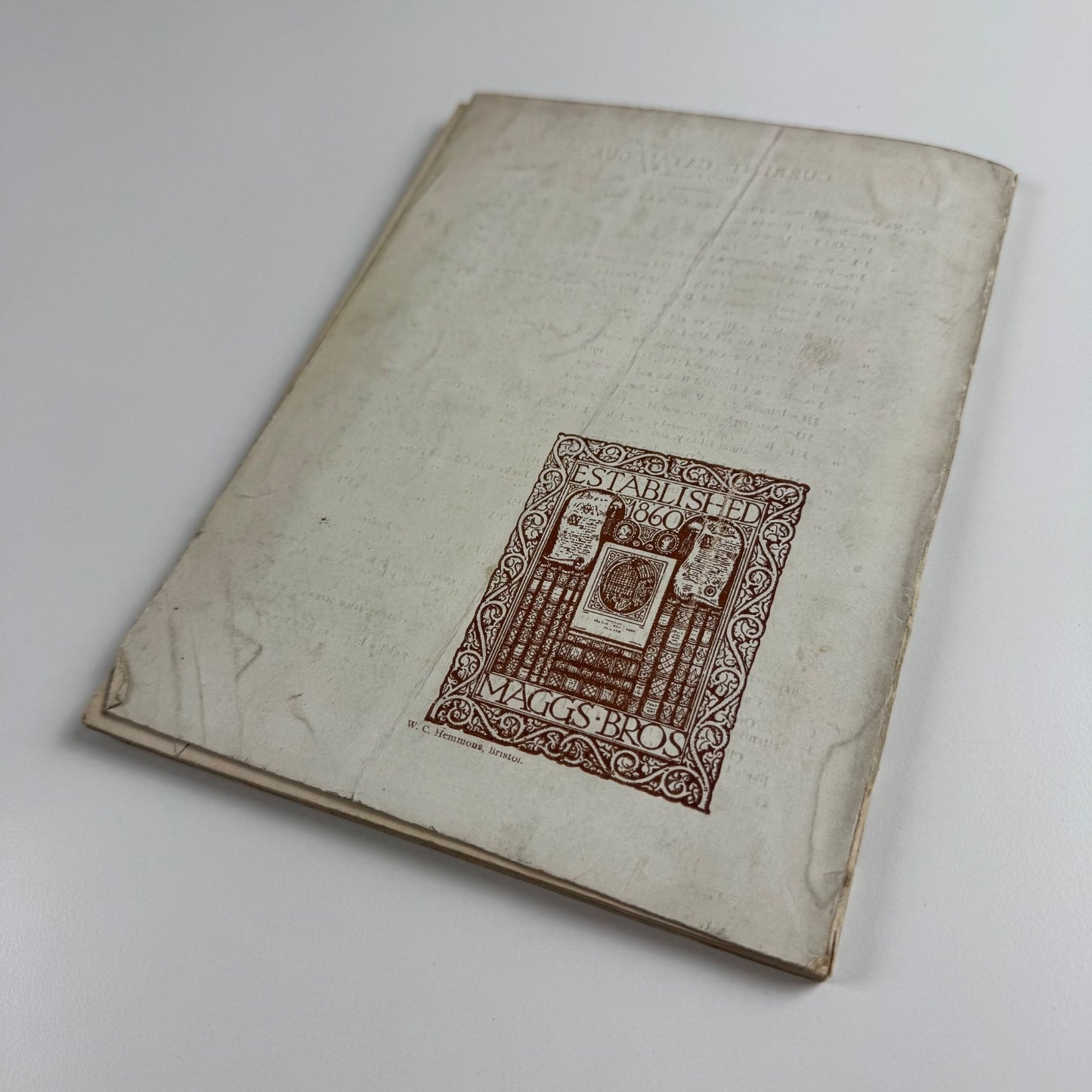 Engravings Etchings & Drawings No 342 Christmas 1915. Maggs Bros London