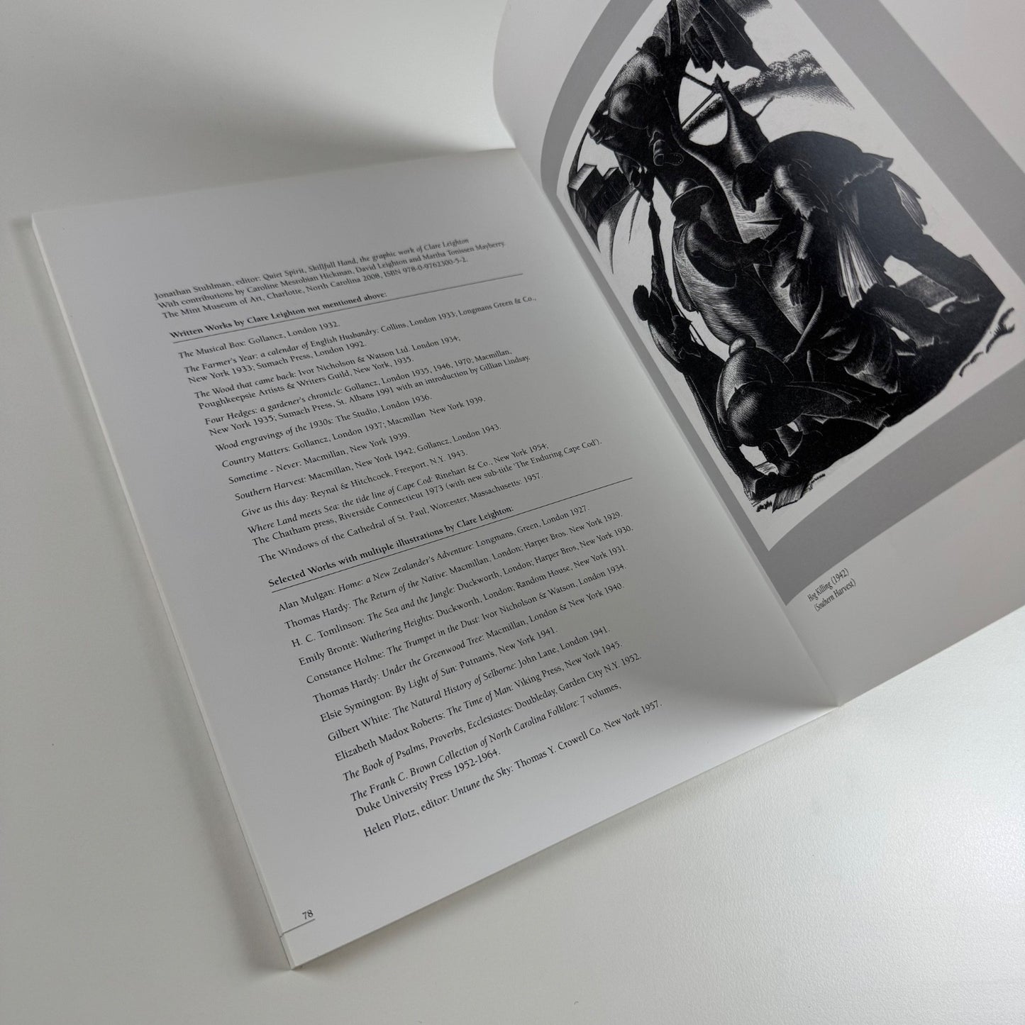 Clare Leighton. The growth and shaping of an artist-writer forward by Simon Brett | privately printed by the Estate of Clare Leighton, 2009