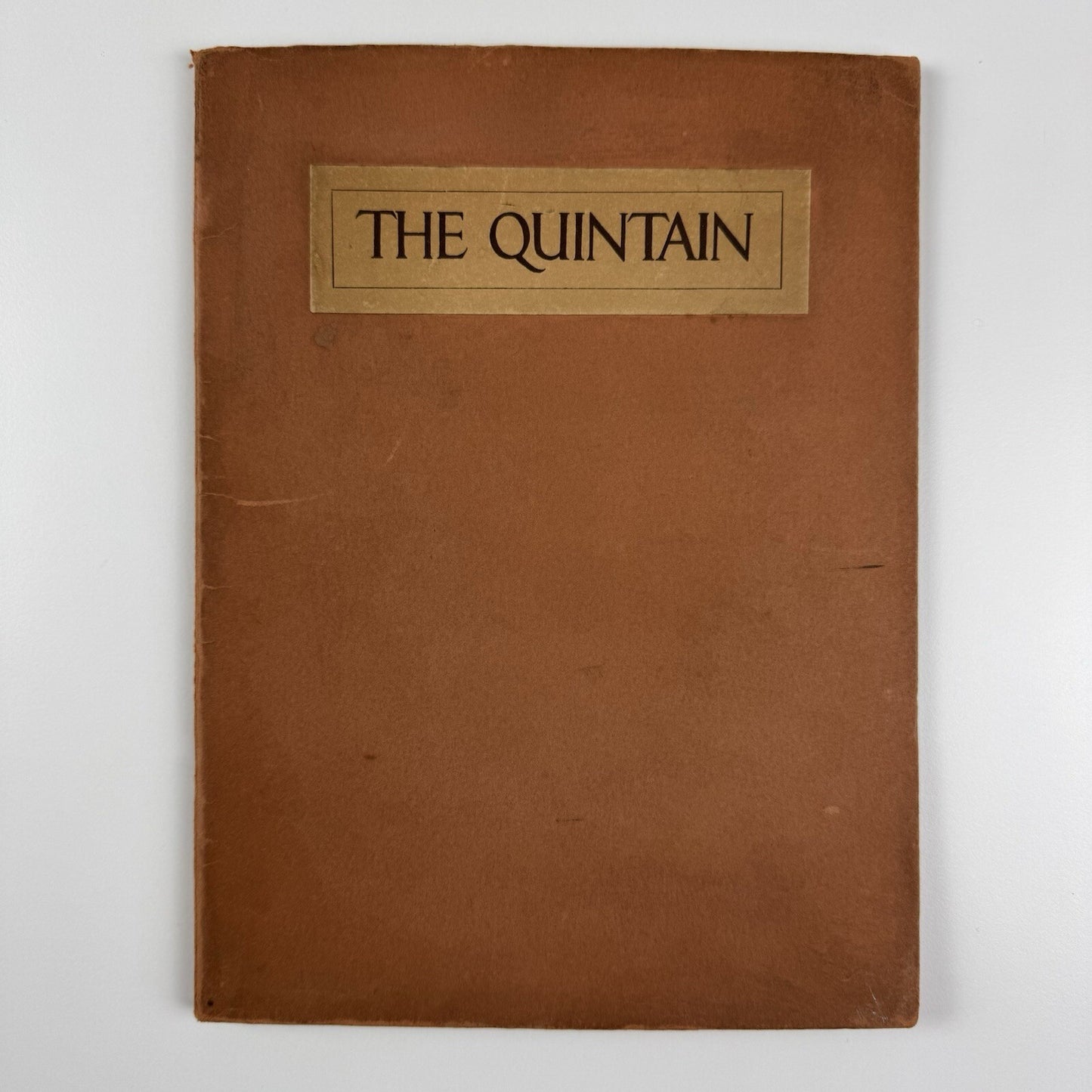 The Quintain. A second essay in book production | Hornsey School of Art, 1930