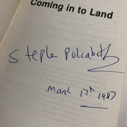 Coming in to Land by Stephen Poliakoff | Methuen, 1986 signed