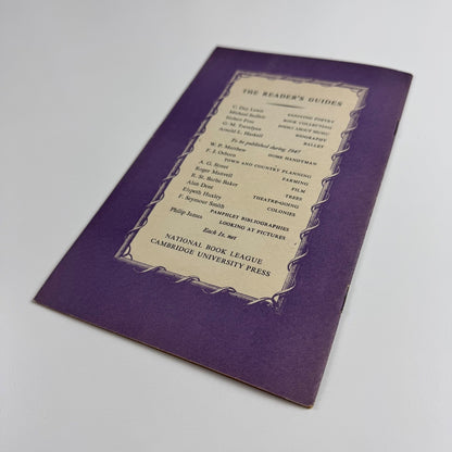 A Reader's Guide Biography by G.M. Trevelyan. National Book League, 1947 Joan Hassall, Cambridge University Press, 1947
