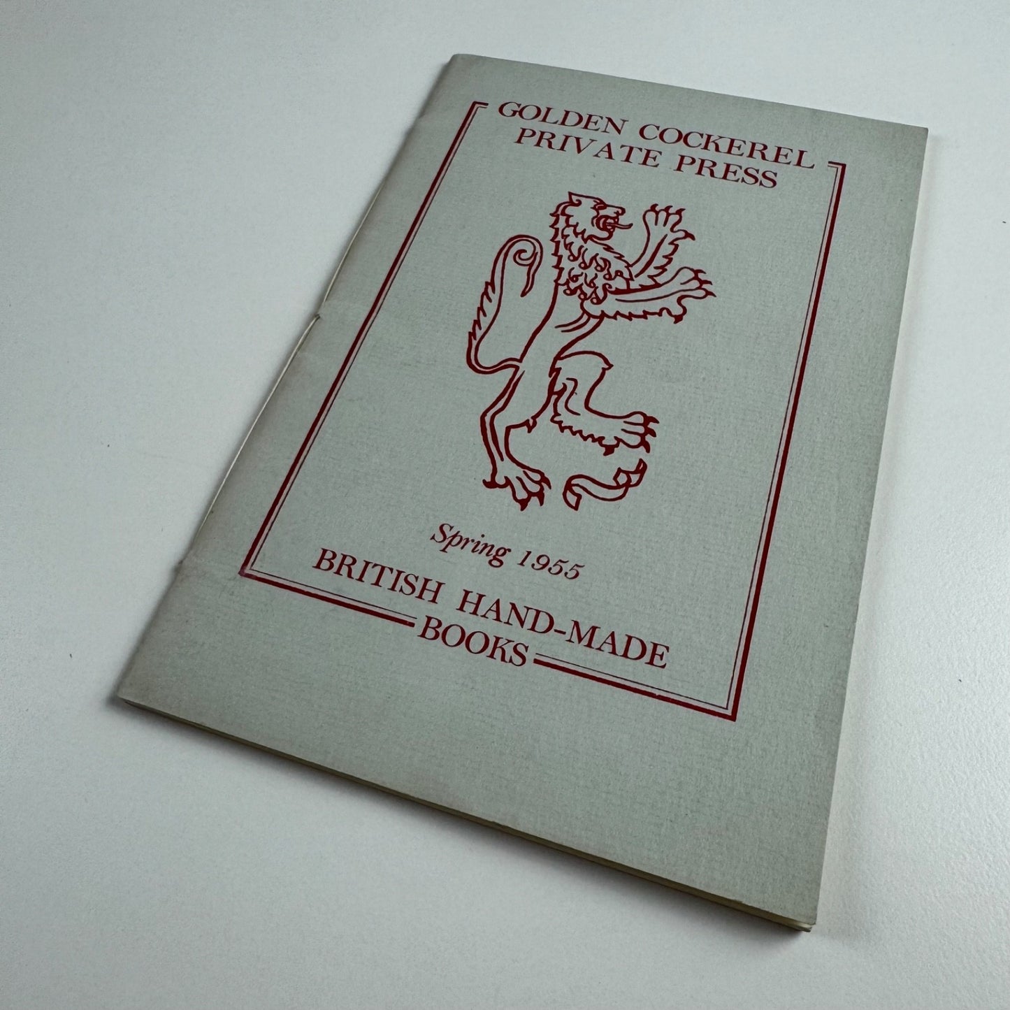 Golden Cockerel Private Press British Hand-made books. Spring 1955