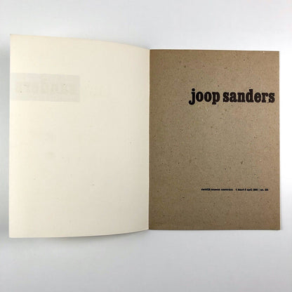 Joop Sanders Stedelijk Museum exhibition catalogue 1960 cat.no. 231