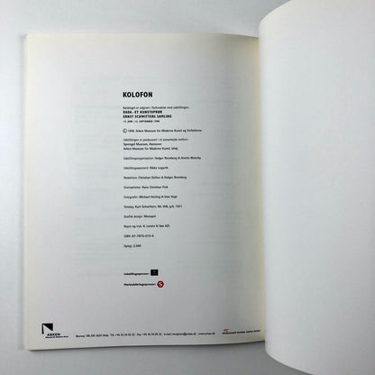 Dada et Kunstoprør – Ernst Schwitters Samling | Arken Museum for Moderne Kunst, 1998