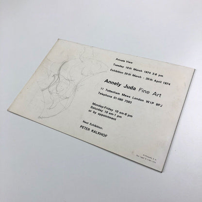 Folding card for Don Kunkel | Annely Juda Fine Art, 1974
