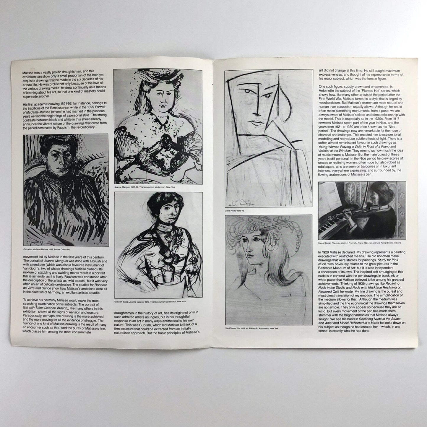 Henri Matisse Drawings | Hayward Gallery exhibition leaflet, 1985