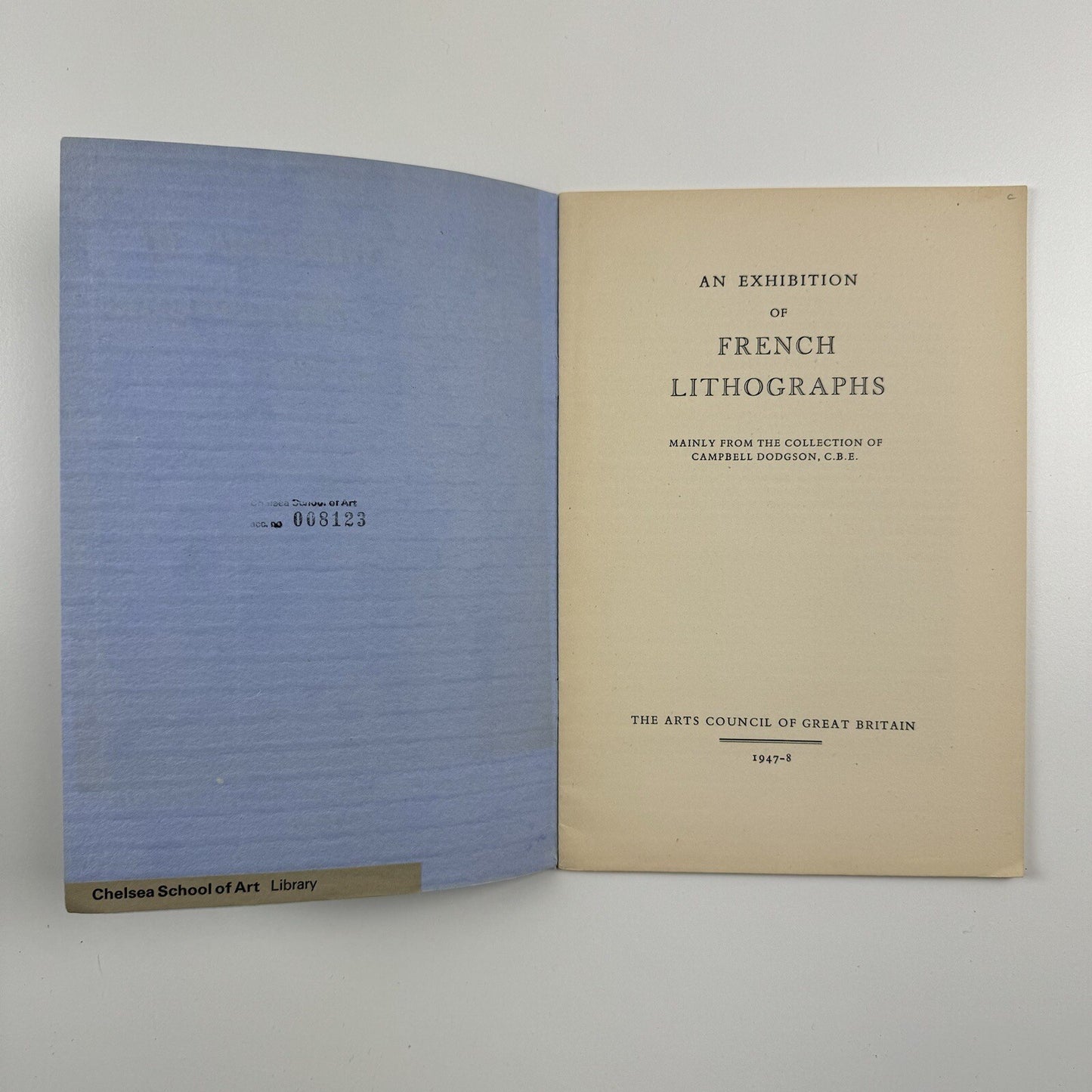 An Exhibition of French Lithographs from 1875 | Campbell Dodgson collection | Arts Council catalogue, 1947-8