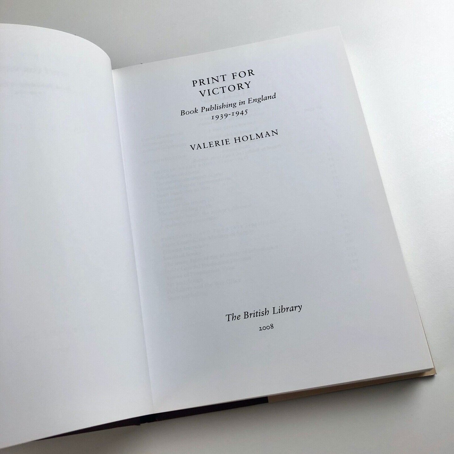Print for Victory – Book Publishing in England 1939-1945 by Valerie Holman | British Library, 2008